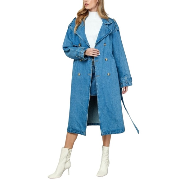 Goosudu Two-Tone Belted Trench
